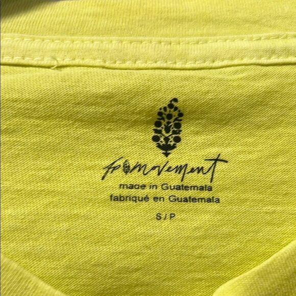 Free People Inspire Tee Yellow S 🌺 - Picture 2 of 5
